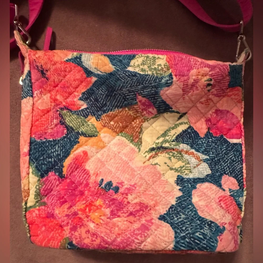 Vera Bradley Carson Floral Mini Hobo Crossbody Bag - Picture 8 of 16